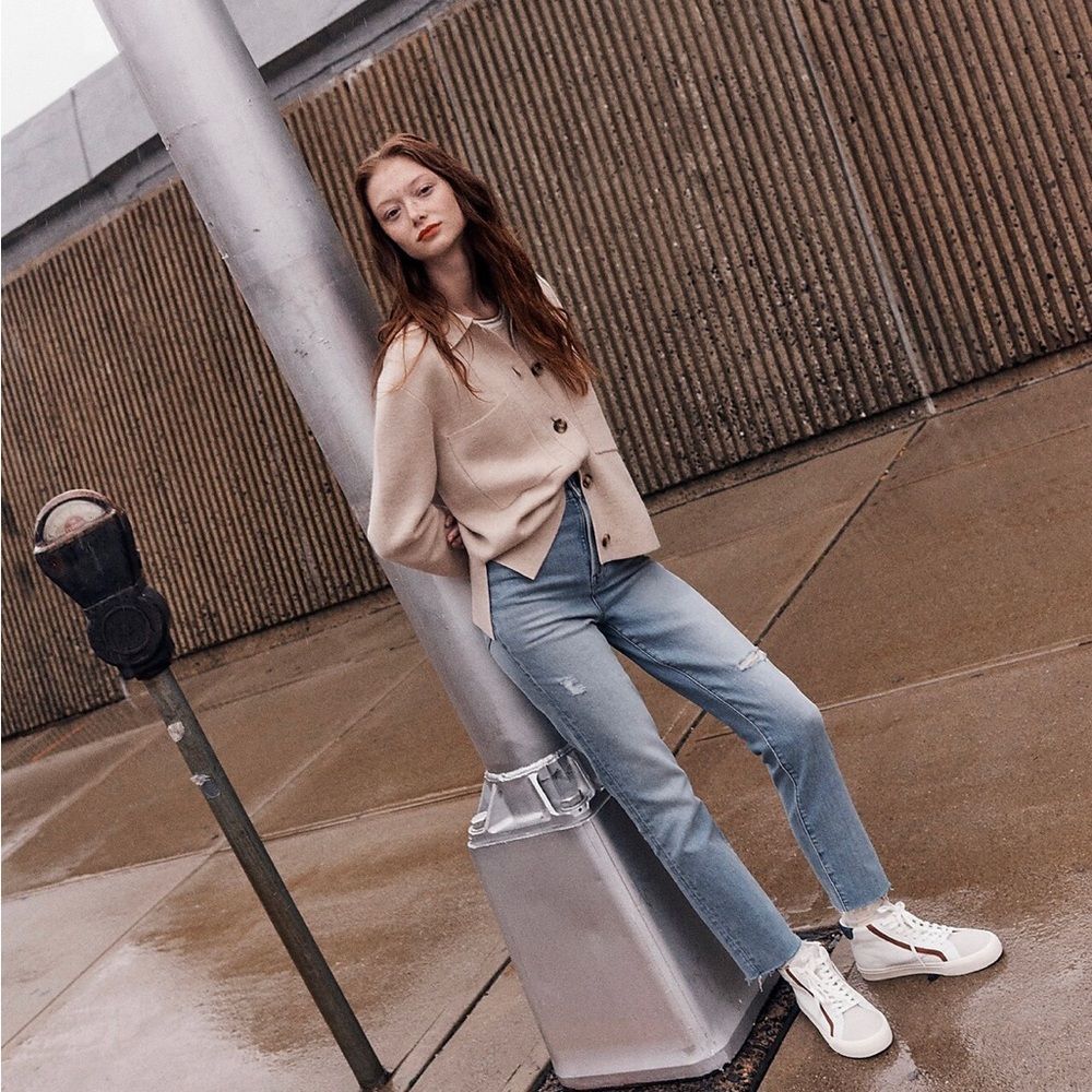 Madewell The Curvy Perfect Vintage Jean in Coffey Wash: Worn-In Edition